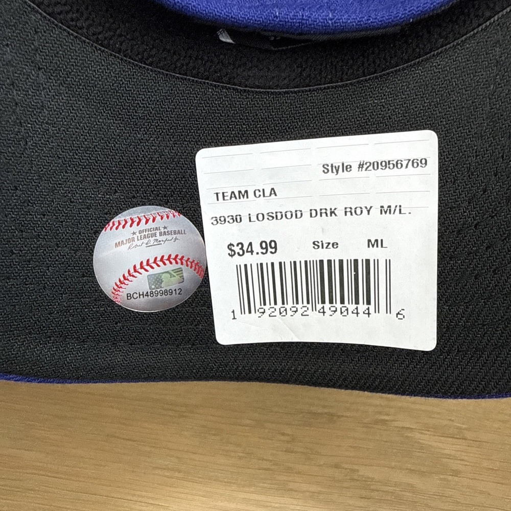 Los Angeles Dodgers —39Thirty New Era Baseball Blue Hat Med-large Size Fitted - Picture 6 of 8